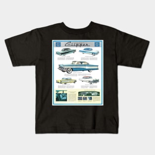 clipper vintage car advert Kids T-Shirt